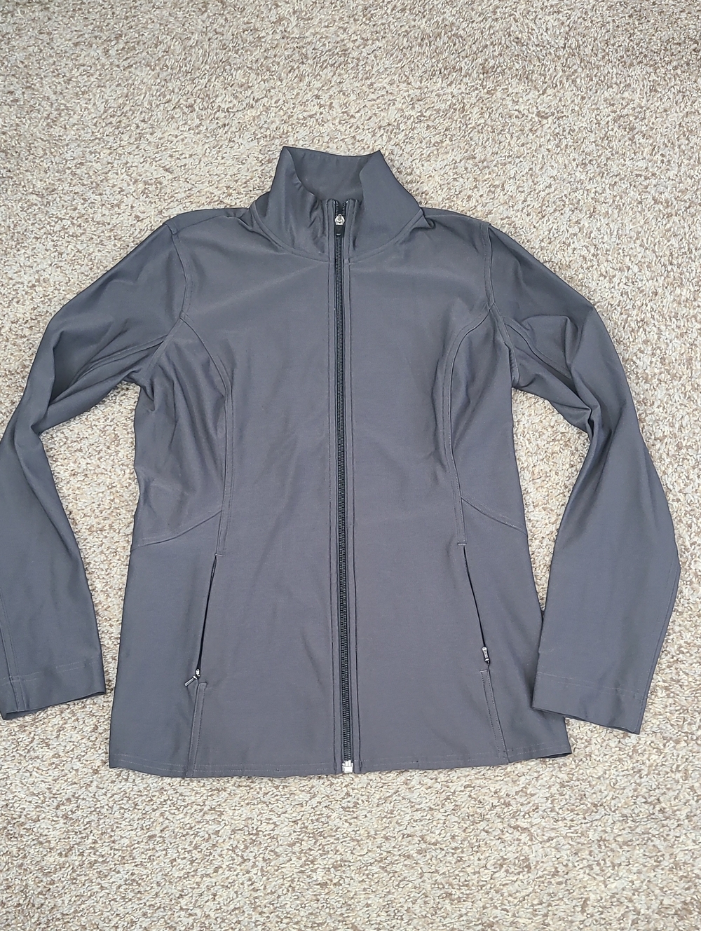 Lucy Charcoal Gray Utility Zip Jacket